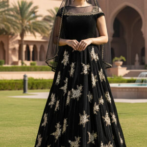 Modista. Vestido de Boda Árabe Black And Gold, Talla 38