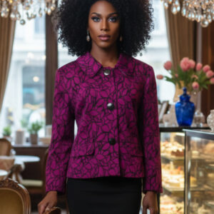 CC, Chaqueta Estampado Floral Abstracto Talla 44