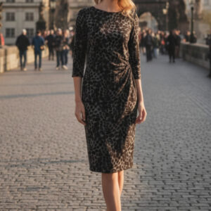 Billie & Blossom, Vestido Animal Print Talla 42