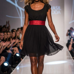 People Market, Vestido con Volantes de Encaje Talla  XS