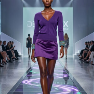 Karen Millen, Jersey Talla 36 / Falda Morada Talla XS
