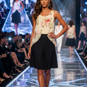 Ax Paris, Elegante Top Floral Talla 38