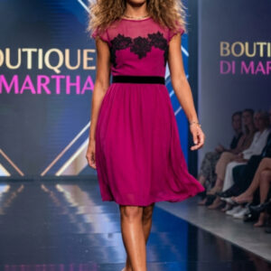 Elisa Ryan, Vestido de Cóctel Fucsia Intenso Talla 38