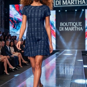 Next Petite, Vestido de Corte Evasé, Azul Marino Talla 36