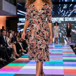 Roman, Vestido Estampado Cachemira Talla 40
