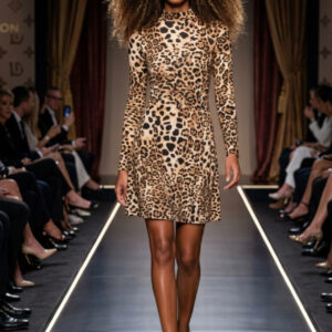 Wallis, Vestido Estampado Leopardo Talla 38