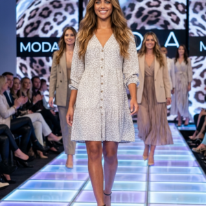 In the Style, Vestido Estampado Print Animal Talla 40
