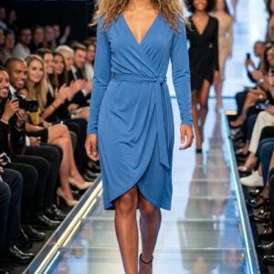 M&S Collection, Vestido Tip Wrap Cruzado Talla 40