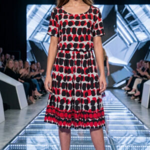Anthology, Vestido con Estampado Geométrico Talla 46
