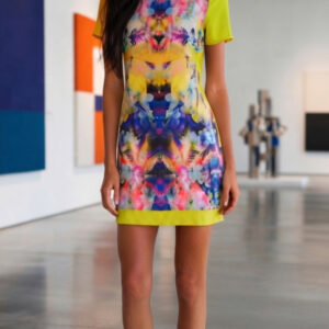 Karen Millen, Vestido Estampado Caleidoscopio Talla 40