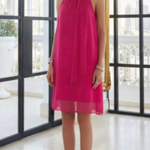 Coast, Vestido Corto de Fiesta Color Fucsia Talla 44