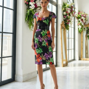 Start By Julien Macdonald, Vestido Estampado Floral Tropical Talla 44