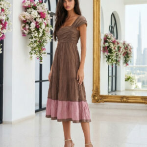 Peruvian Connection, Juvenil Vestido en Tonos Marrones Talla 38/40