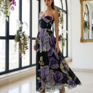 Coast, Elegante Vestido Palabra de Honor Talla 38